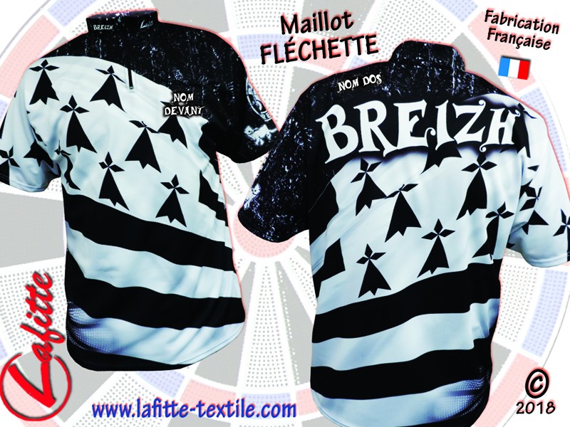 Textile Lafitte - Maillot de fléchettes personnalisé